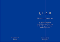 Quad 99-CDP-CDS-Tuner-Preamplifier - Owners Manual